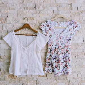 Hollister peasant top set XS/S